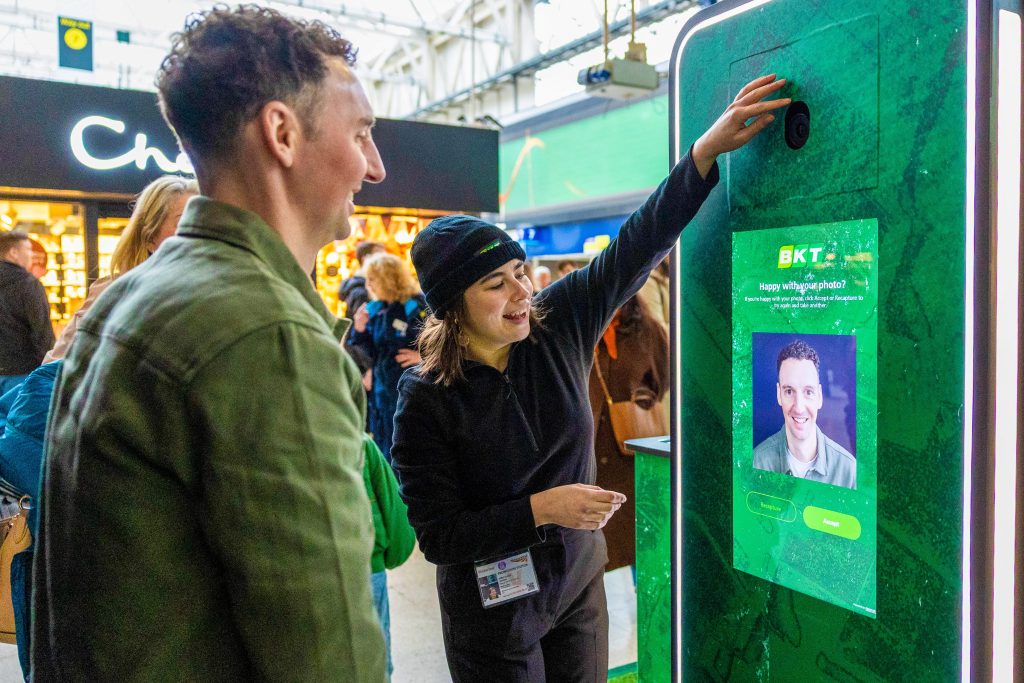 BKT branded photo booth for Rugby Six Nations Tournament