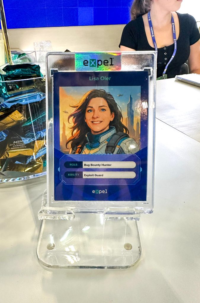AI Trading Card in case