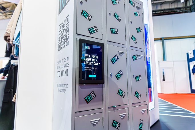 Prize Locker at tri dri tradeshow