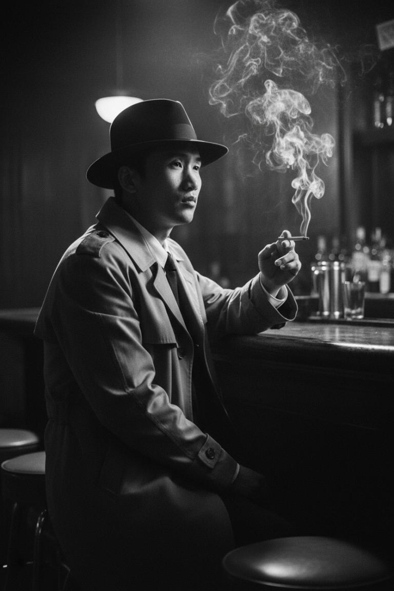 AI Mini Movies Film Noir Theme