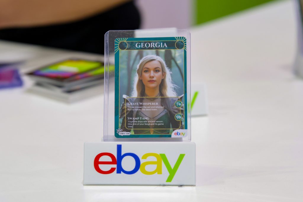 Ai Trading Card at Ebay brand activation at comic con 2025