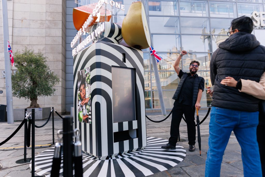 Jo Malone Branded Vending Machine at sampling event