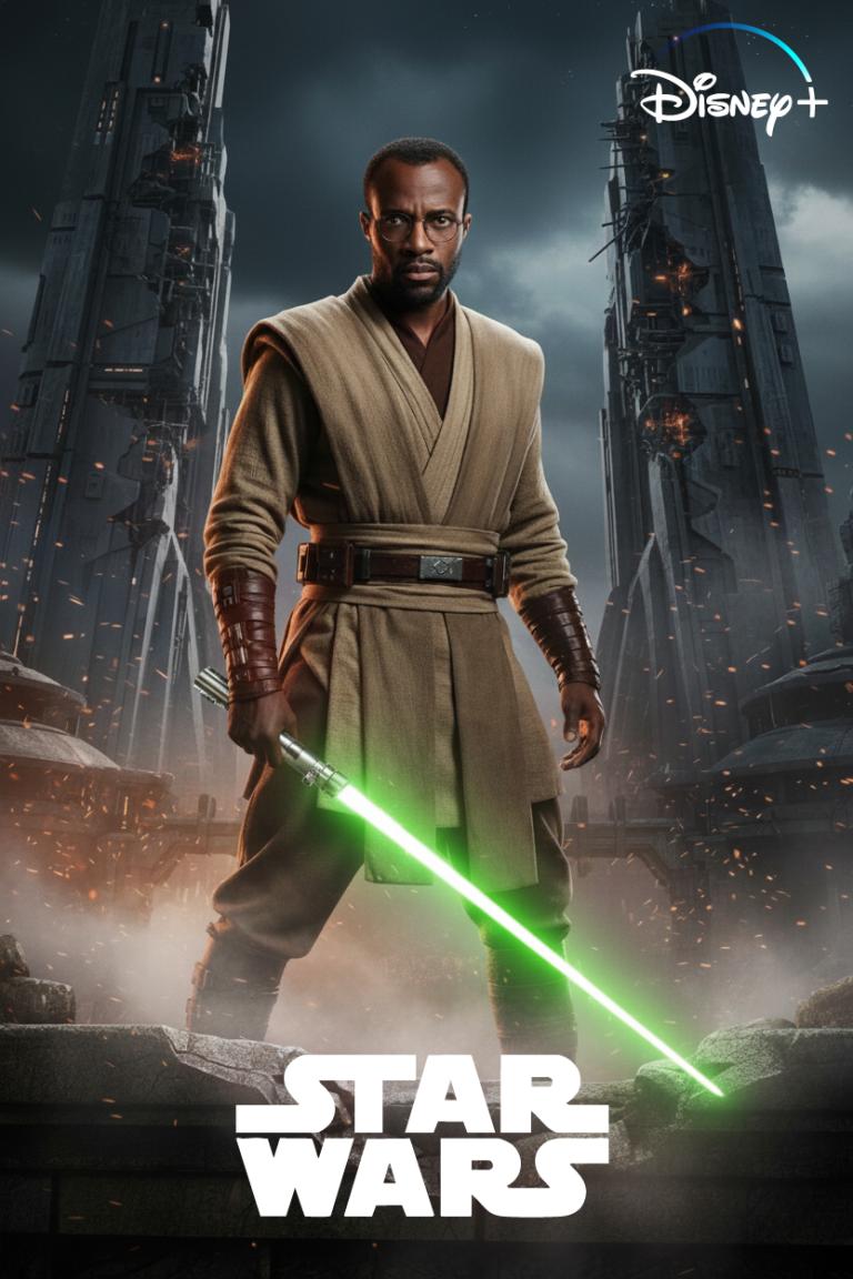 AI Photo Booth transformation with yoda lightsaber