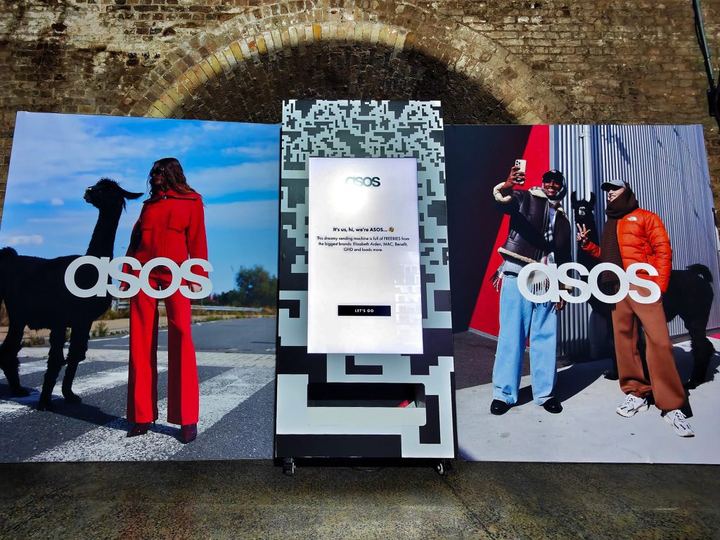 Asos braded vending machine
