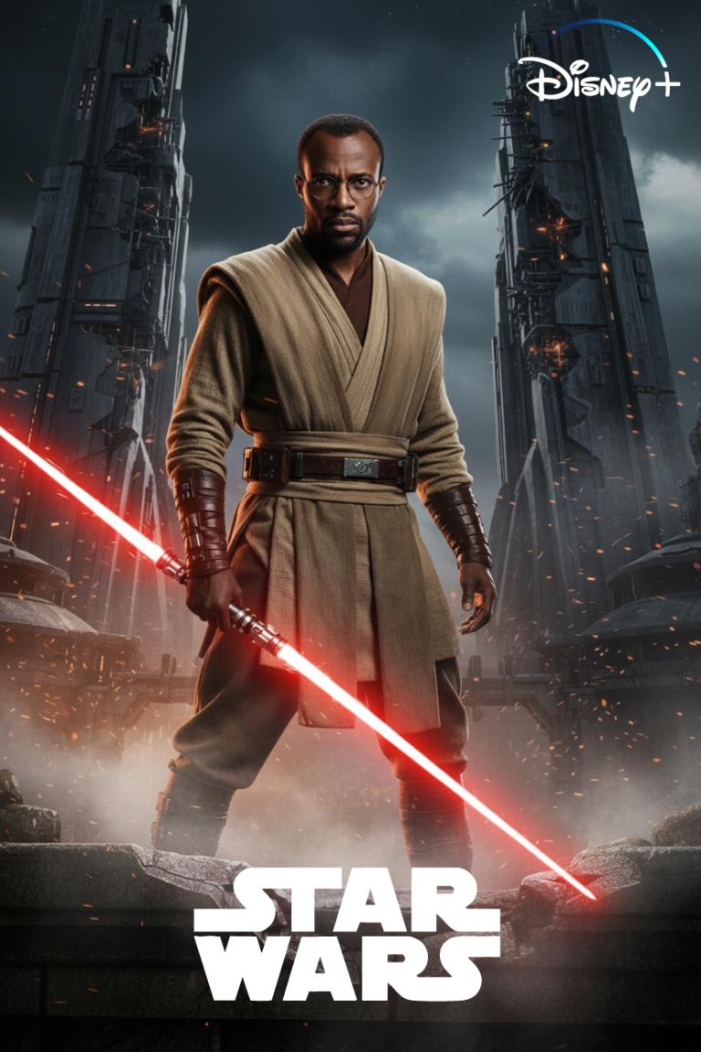 AI Photo Booth Darth Maul Lightsaber