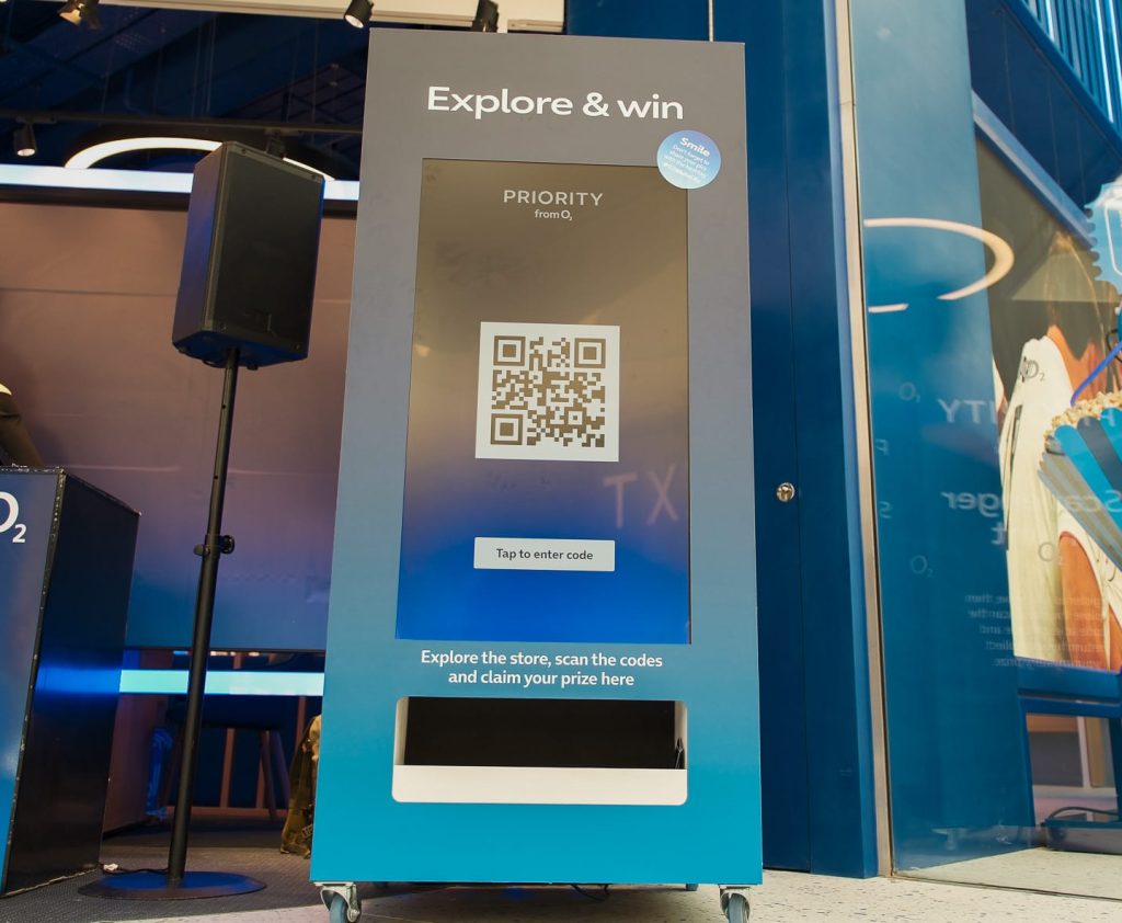 O2 Branded Vending Machine