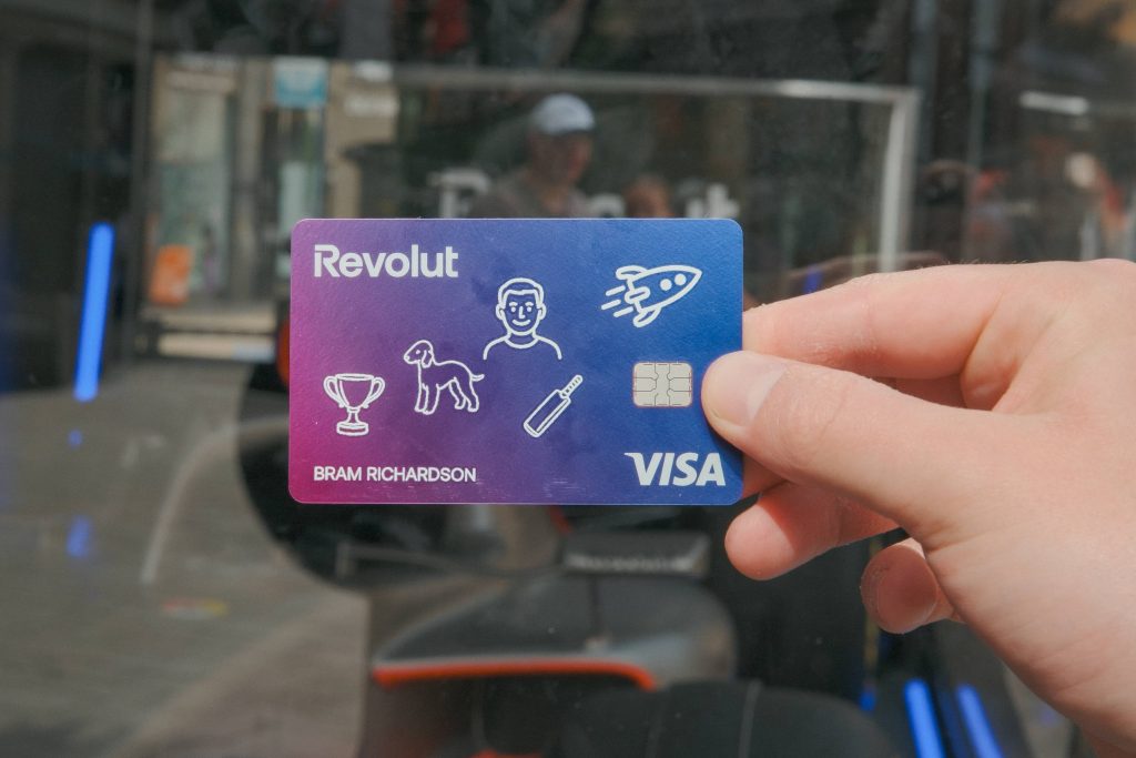 Finished personalised revolut card